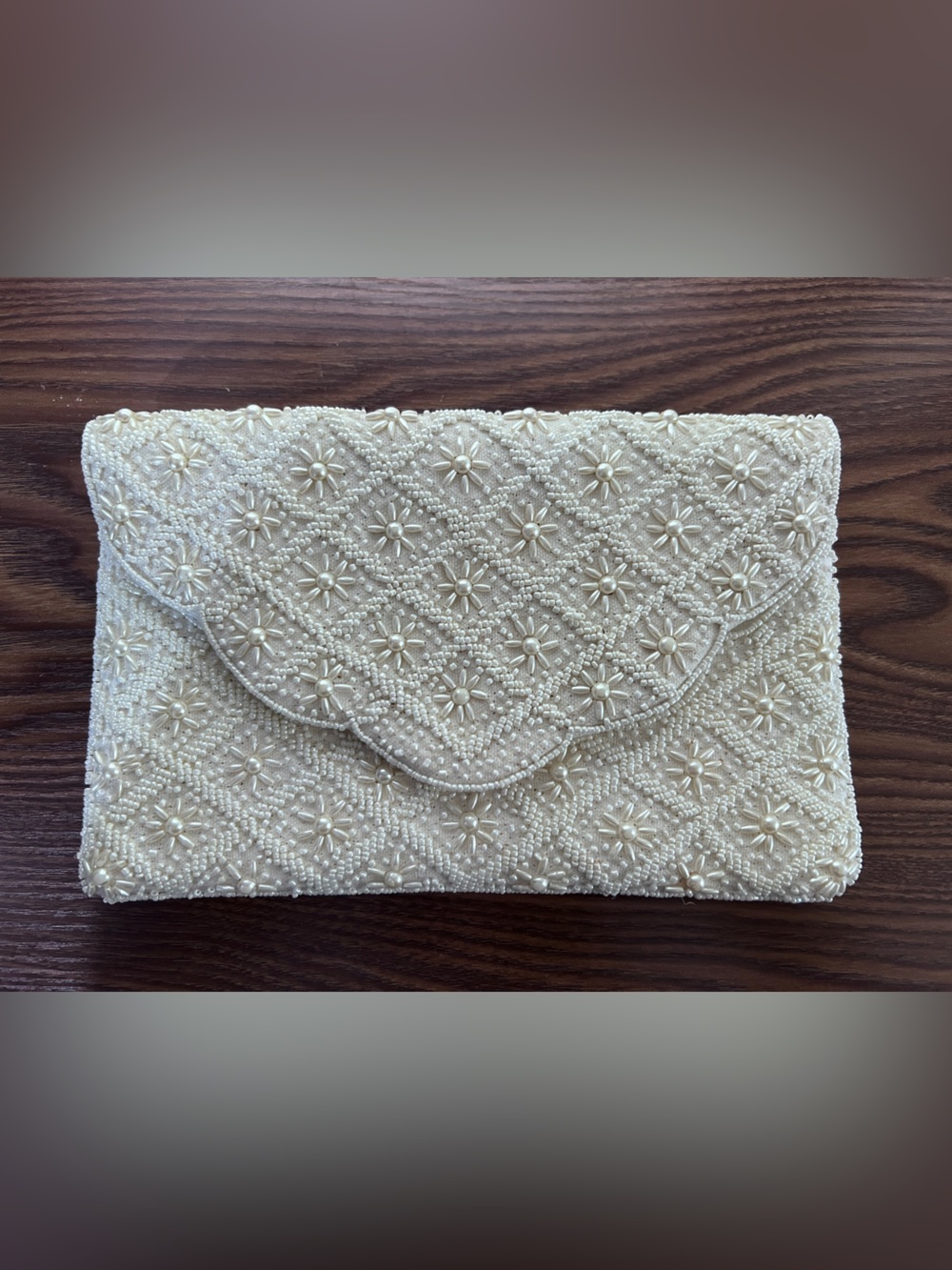Beaded Floral Clutch